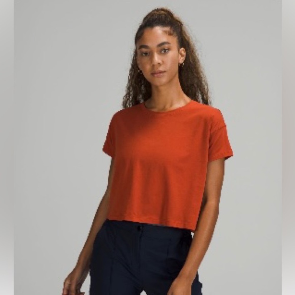 Lululemon Aztec Brick Crop-Top- Size 6